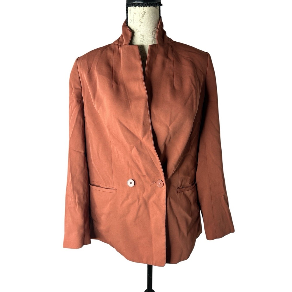 Express Women's Blazer Burnt Orange‎ Single Button Size XS